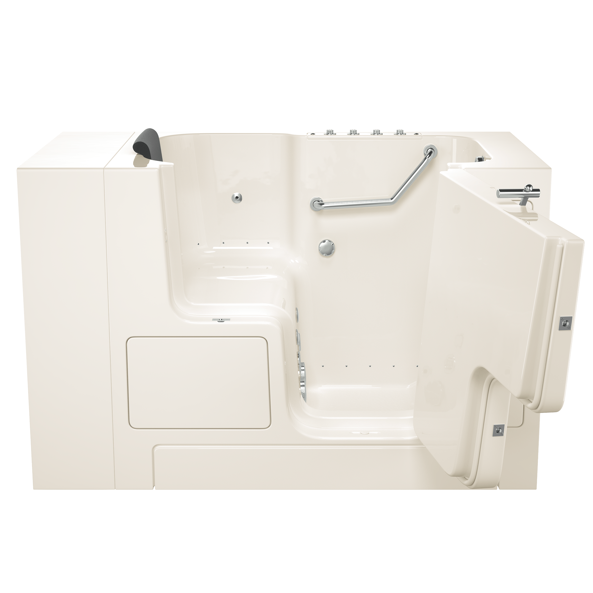 Gelcoat Premium Series 32 x 52 -Inch Walk-in Tub With Combination Air Spa and Whirlpool Systems - Right-Hand Drain